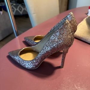 BCBG Pink Sparkle Heels